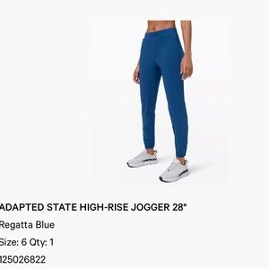 Lululemon high rise joggers